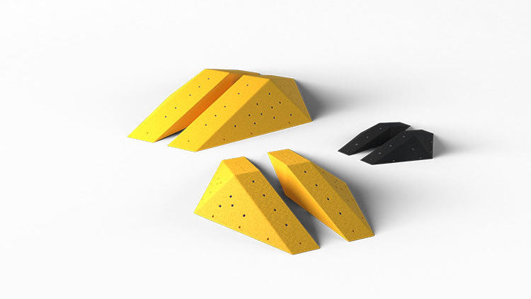 Sechs Volumen der Serie Banana von Banana Volumes in gelb und schwarz.